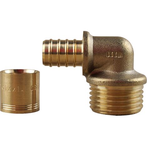 Coude PER à glissement Ø12 - Mâle 1/2" (15/21) - IBP Bänninger (1/2)