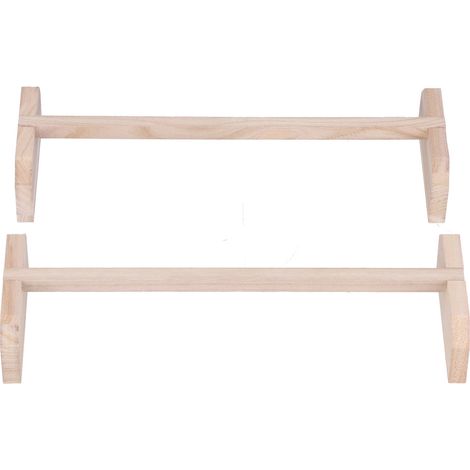 2 Perchoirs en Bois pour Poules - Barres de Repos Grandes pour Perroquets, Coqs et Volailles, Accessoires pour Animaux de Compagnie