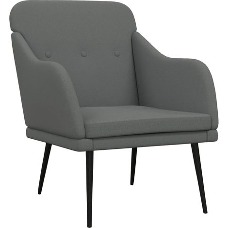 Sessel Dunkelgrau 63x76x80 cm Stoff vidaXL (1/5)