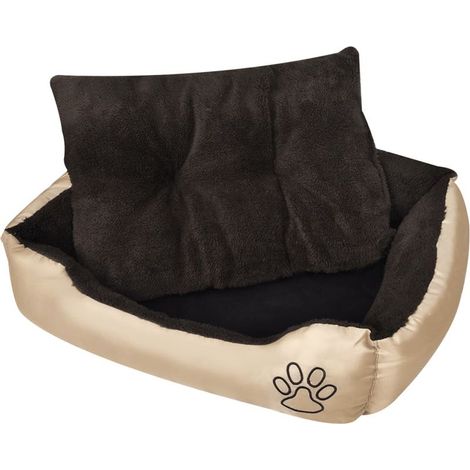 Panier chaud pour chien avec coussin rembourré M (1/5)