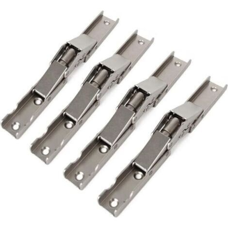 Lot de 4 charnières de porte/étagère pliables à 90 degrés pour table et meubles (1/4)