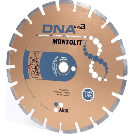 DIAMOND DISC 350 MM FOR CONCRETE ASPHALT MONTOLIT DNA LXA350