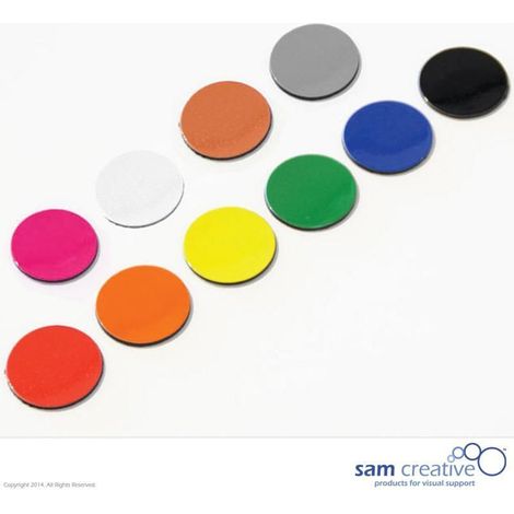 Symbole magnétique Cercle 3 cm rouge