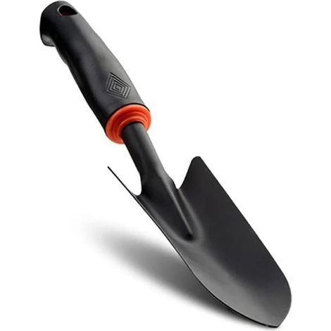 Truelle de jardin avec manche ergonomique antidérapant pour planter, repiquer, désherber (pelle large) (1/4)