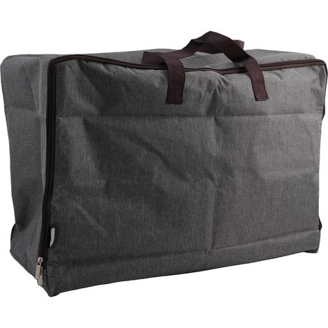 Oxford Sac de rangement pour vêtements et literie, imperméable et pliable, sac de rangement spacieux en tissu robuste pour armoire et ménage, 70 x 50 x 30 cm (gris foncé, L) (1/5)