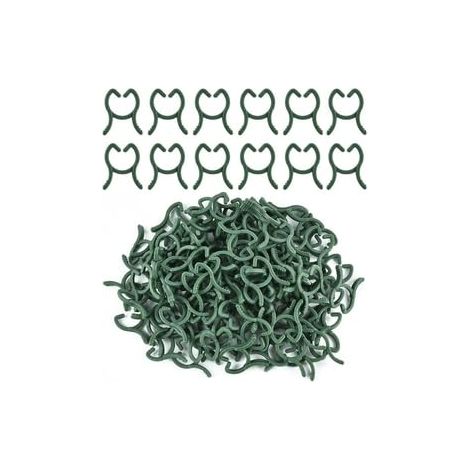 100 Pièces Clips de Support pour Attache Tomate Réutilisable Pinces Fixation Grimpantes Légumes Vignes Fleurs Tuteur Jardinage Serre (1/5)