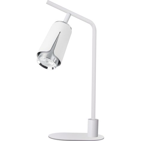 Lámpara de escritorio Flower 1 GU10 blanca ALU milagro ML0276 (1/5)