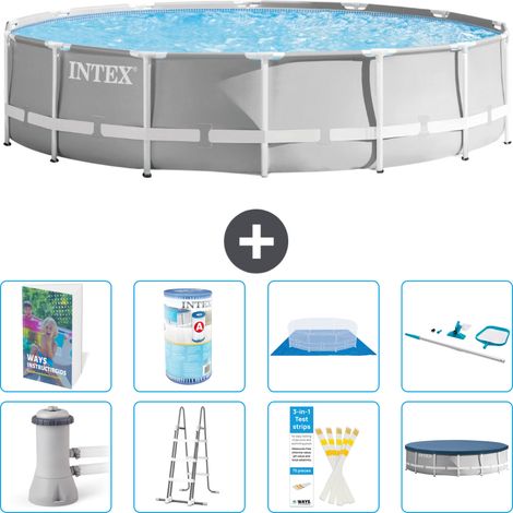 Prism Frame Pool Rund - 427x107 cm - 9-teilig S542