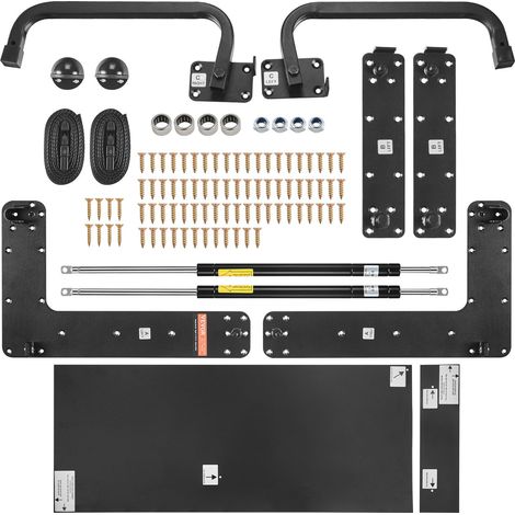 Gain de place, kit de lit escamotable vertical DIY avec pliage facile, perçage précis, pour matelas 1905 x 990 mm (1/5)