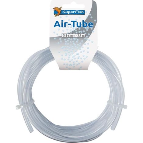Tuyau à air pour sortie pompe oxygénateur bassin long. 2,5m diam. 4.6mm