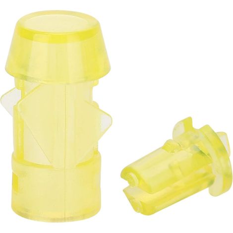 100 pièces Support de Douille LED en Plastique, 5mm Jaune Monture de Lunette Rouge PC indicateur lumière Abat-Jour d'avion pour l'éclairage (1/5)