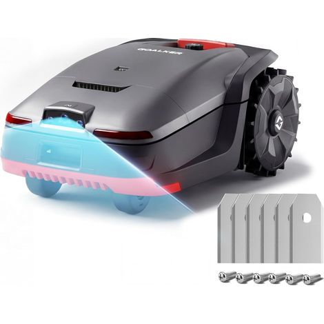 Robot Perimeter Cordless Lawn Mower, Replacement Blades x6 Dual LiDAR (1/5)