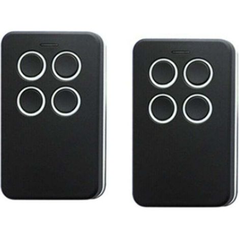2 Télécommandes Universelles Multifréquences Portail Garage 280-868 MHz Codes Fixes et Parties Code Tournant (1/4)