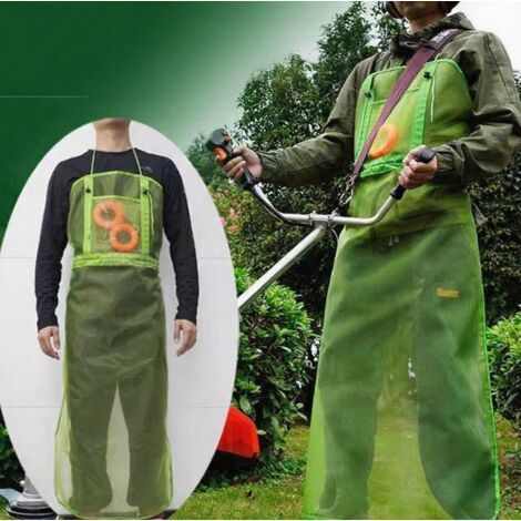 Tablier de travail respirant à séchage rapide, protection du jardinier, peut être utilisé pendant une longue période, entretien de la pelouse en extérieur, protection complète, protection de tonte (1/4)