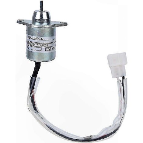 Électrovanne 12V pour accessoires d'excavatrice, compatible avec les moteurs Yanmar. (1/4)