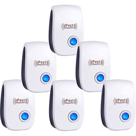Ultrason Anti Moustique, 6 Pack Ultrason Souris et Rats & Insectes Répulsif Électronique, Répulsif Ultrason (1/5)