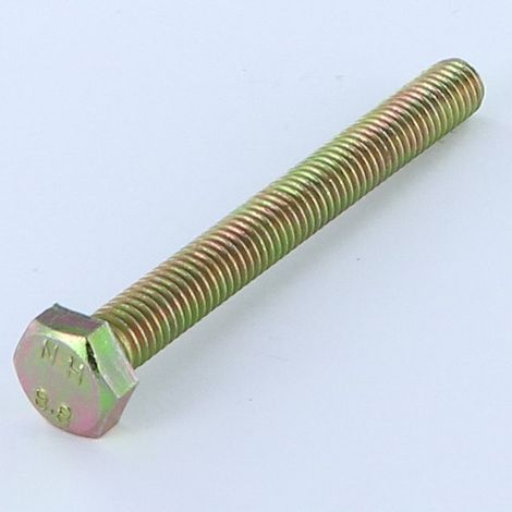 Vis métaux Tête hexagonale TH M8X100 Classe 8.8 Bichromaté