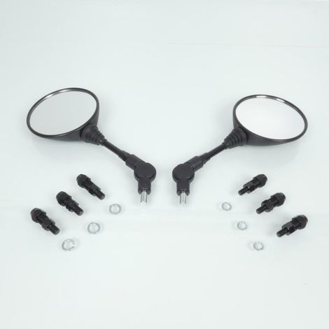 Spiegelpaar RMS für Motorrad homologiert rund Ø117mm schwarz neu (1/5)