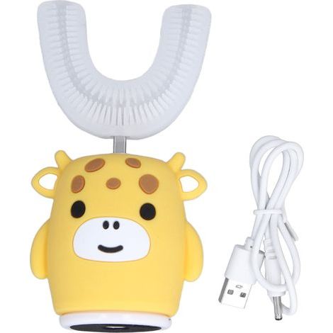 Brosse à dents électrique en forme de U IPX7, étanche, nettoyage à 360 °, chargement USB, ultrasonique automatique, pour enfants et personnes plus âgées