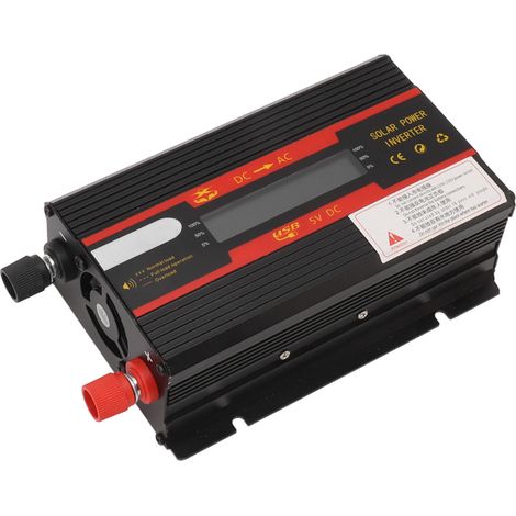 Convertisseur de puissance pour voiture de 600 W, onduleur solaire de 600 W avec écran LCD pour la production d'énergie éolienne (1/5)