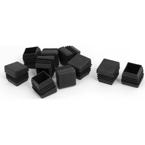 Möbel Tisch Stuhlbein Fuß Kunststoff Quadratische Form Deckt Pads Noir 25 mm x 10 pièces (124e303ecc (1/3)