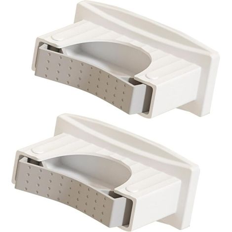 Multi-purpose mop holder, wall-mounted shelf, easy installation, mop holder, multi-functional wall mount, easy to use for home use (1/5)