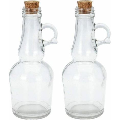Service À Huile Et Vinaigre - Verre Trempé Transparent - Bouchon En Plastique Anti-Fuites - Pour Cuisine Maison Et Restaurant - Lot De 1 (1/4)
