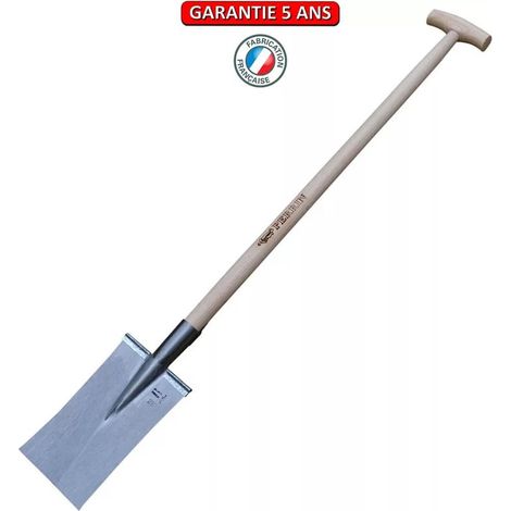 Louchet Nord 28 cm T-förmiger Griff - 0,95 - montierte Kanten OUTILS PERRIN