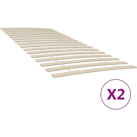 Recambios de láminas de cama con 34 láminas (2 unidades, 100 x 200 cm) vidaXL
