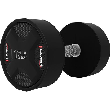 Mancuerna de poliuretano de 17,5 kg: equipo de fitness duradero
