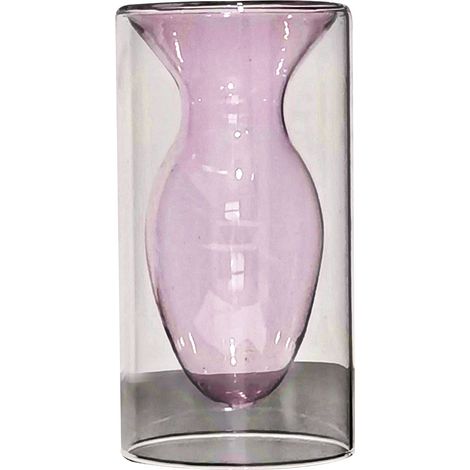 Vase moderne à plantes hydroponiques en verre grand modèle rose vase aromathérapie pour salon chambre (1/5)