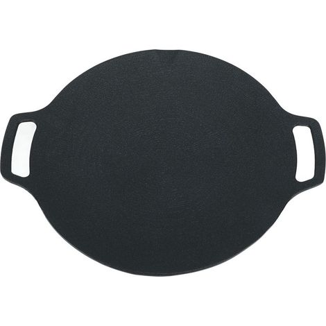 Poêle ronde barbecue coréen 29 cm, revêtement antiadhésif 6 couches, poignées froides, compatible induction et gaz. (1/5)