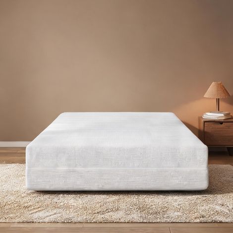 Matelas coloris blanc en sponge 200 x 90 x 16 cm (1/5)