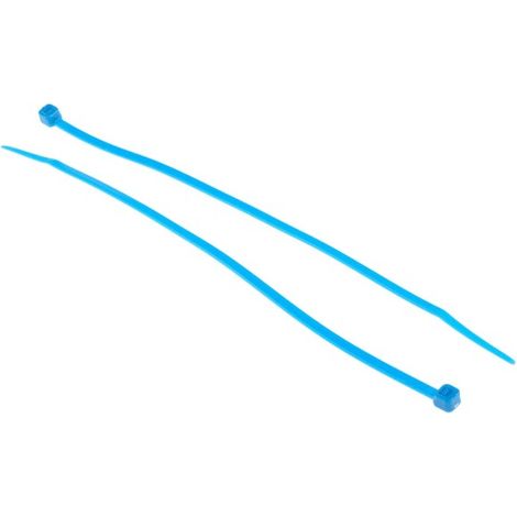 Serre-câble RS PRO 200mm x 3,6 mm Bleu en Nylon 66 ( Prix pour Sachet de 250 )