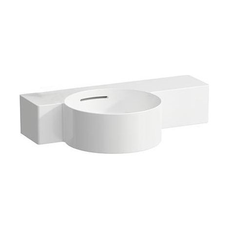 LAUFEN VAL lavabo con enjuague manual, sin agujero para grifo,