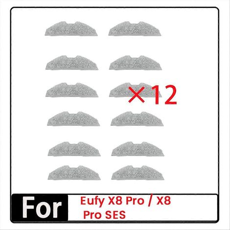 12-teiliges Reinigungstuch-Set für X8 Pro / X8 Pro Saugroboter, kompatibles Reinigungszubehör, Ersatz-Wischmopp-Set (1/5)