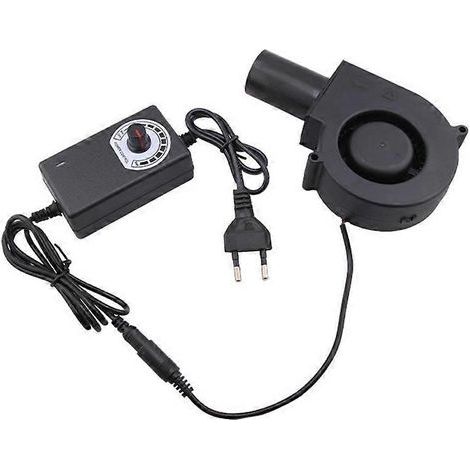 Ventilateur 9733 pour petit réchaud, 12 V, 5500 tr/min, vitesse réglable, idéal pour la cuisine, le camping et les barbecues. Allume-charbon. Prise UE.-AquaForge (1/5)
