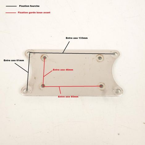 [PRODUIT D'OCCASION] Support garde boue avant rigidificateur fourche pour moto Suzuki