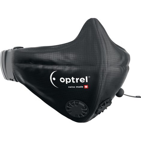 Optrel Mund-Nasenmaske ( 4000370393 ) schwarz Ventil 2 St. (1/2)