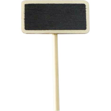 20 tableau noir plug-in bonsaï plug-in carte bambou signe tableau d'écriture bricolage pot de fleurs décoration micro-paysage accessoires-hauteur 6.5cm largeur 4cm (1/4)