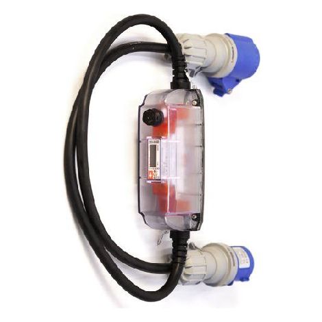Compteur électrique monophasé 16 A mobile CEE16 pour sous facturation