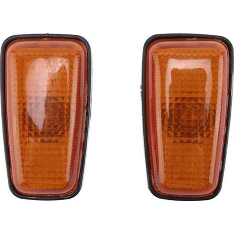 Applicable aux feux latéraux d'aile Peugeot Citron 406, 306, 106 et 806 230621, 632545 et 632567, avec botiers en plastique orange, feux de clignotants latéraux. (1/3)