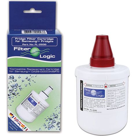 FilterLogic FL-293 Fridge Water Filter Compatible with Samsung DA29-00003F