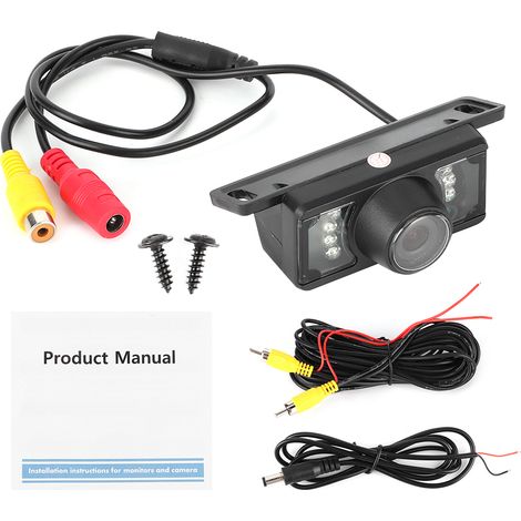 Eosnow Autoansicht Rückfahrkamera 7LED Nachtsicht CCD wasserdichte Kurzplatten -Umkehrungen für Parkmonitor Universal