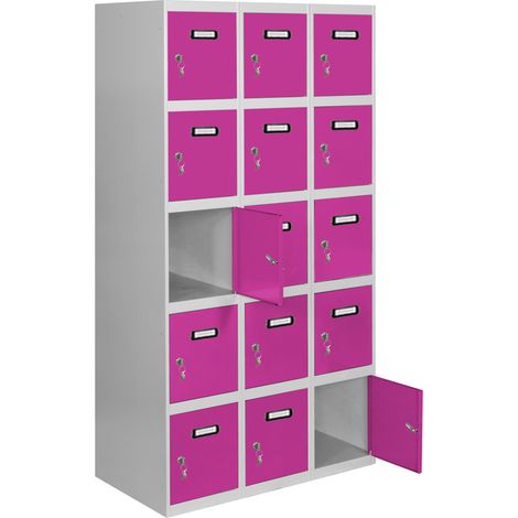 Simonrack Simonlocker Desm armadio metallico grigio rosa