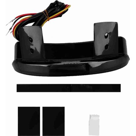 LED-Rücklicht für Motorräder, Bremslicht, Zubehör, modifizierte klare (getönte) Lampe (1/2)