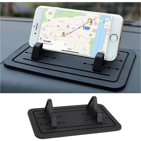 Autotelefonhalterung Armaturenbrett, Anti-Rutsch-Matte für Autotelefon, Silikon-Autotelefonhalterung, Zubehör für alle Telefone GPS-Fahrzeuge (1/5)
