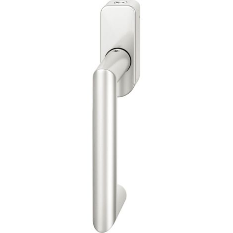 FSB Fenstergriff 34 1016 abschließbar ovale Rosette, Aluminium silber eloxiert (1/4)