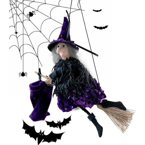 d Halloween Hexe Halloween volant dans la décoration (1/5)