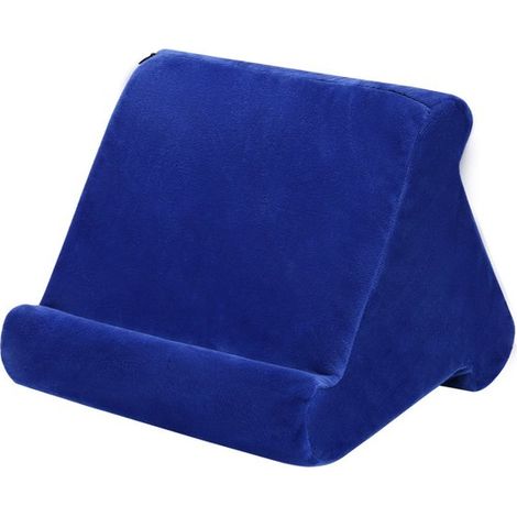 Supporto universale per tablet iPad - Supporto imbottito multi-angolo - Adatto per e-reader, smartphone, riviste - 232320 cm - Blu (1/5)